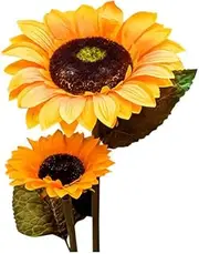 DOTUIARG 50cm(19.7inch) Sunflower Bouquet Hand-Painted Flower Sticker for Kid's Bedroom Toilet Frige Decal Removable Decor Decals