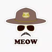 Super Troopers, Meow, Vinyl 3" Sticker