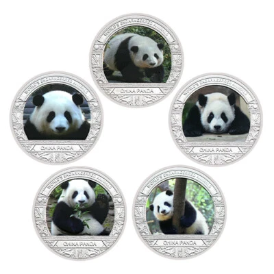 Badge giant Chinese collection panda giant coin national metal silver treasure