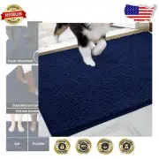Stylish Chenille Dog-Friendly Doormat, 60"x36", Machine Washable & Non-Slip