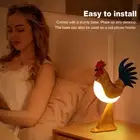 Small Cordless Bedside Lamp Chicken Lamp Touch Sensor