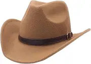 [Dickly] Cowboy Hat Comfortable Spring Autumn Roll up Fashion Cosplay Sun Protection
