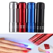 Nail Droger Mini 9 Led Verlichting Zaklamp Uv Lamp Draagbare Nail Gel LampB&C9