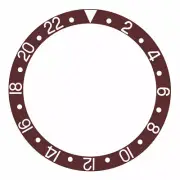 BEZEL INSERT ALUMINUM FOR 20ATOMS SQUALE 1545 GMT WATCH BROWN