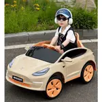 類特斯拉外型兒童超跑自駕遙控搖搖車兒童電動車