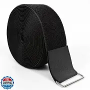 Hook and Loop Straps, 2'' x 16.5', Fastening Cinch Straps with 15 Metal Buckl