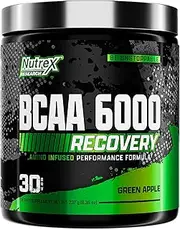 Nutrex Research BCAA 6000 | 6 Grams of Branched Chain Amino Acids | 2:1:1 Ratio of L-Leucine, L-Isoleucine, L-Valine for Muscle Growth, Recovery (Green APPL)