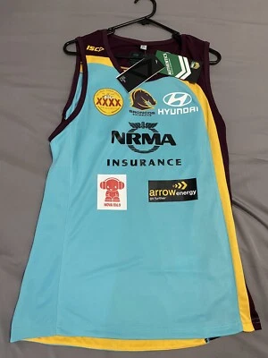 Brisbane Broncos - 2017 Training Singlet - Mint - BNWT - Size Small
