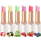 6 Pcs/Set Peach Aloe Vera Strawberry Blueberry Avocado Grape Jelly Lipstick Set