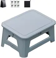 Outdoor Toilet, Foldable Stool, Compact Portable Seat 12.4x9.6x6.5in, Lightweight Sturdy Design, for Hiking Backpacking RV Travel Use, Air Quality Control, Efficient Capacity