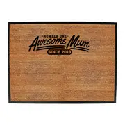 Awesome Mum Since 2018 - Funny Novelty Doormat Man Cave Floor mat