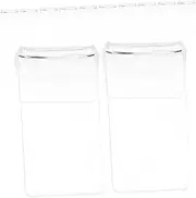 NOLITOY 20pcs Vinyl Record Shelf Wall Mount Clear Acrylic Album Record Holder Display Floating Wall Shelves for Bathroom Bedroom Living Room