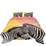 Beautiful Zebra Couple Coverlet