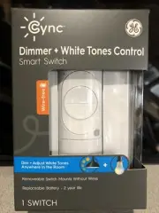 GE CYNC Dimmer + White Tones Control, Smart Switch Wireless NEW
