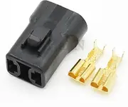 3-pin Non Sealed Automotive Connector Wire Harness Connector 6.3 Series DJM7021-6.3-11 21 with 15cm Wire(1 x Female)