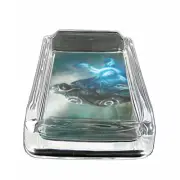 Wizard Witches & Warlocks D5 Glass Square Ashtray 4" x 3" Smoking Cigarette Bar
