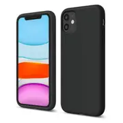 Tough On Liquid Silicone Phone Case for iPhone 11 - Black
