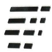 Female Single Row Straight Header Strip Connectors For PCB 2.54mm Pitch 2-40Pins
