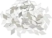 200pcs Mirror Mosaic Tiles: Self Adhesive Mirror Stickers Acrylic Mini Mirrors Disco Ball Stickers for Crafts Decorations