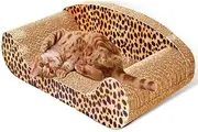 Cat Scratch Sofa Scratching Couch Post Corner Scratcher Toys Corrugated Cardboard Bed Pet Claw Scratch Resistant