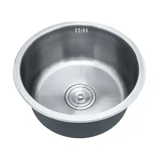 圓形水槽 納米水槽 不鏽鋼水槽 304不鏽鋼圓形水槽 迷你小單槽吧台水槽陽台洗手盆廚房洗菜盆單盆『TS0646』