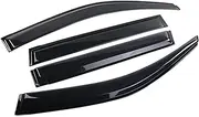 Car Side Window Deflector Compatible for BYD Dolphin ATTO 2 2021-2024 Sun Wind Rain Shield Weathershield Guards Car Side Window Deflectors(Black)