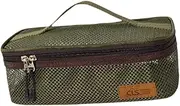Garende Camping Utensils Storage Tote Bag with Pocket Travel Organizer for Flatware and Grill Gear, Deep Green