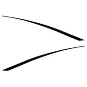 Tracker Boat Vinyl Decals 166037 / 166038 | Black 76 1/2" (Set of 2)