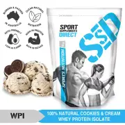 1KG NATURAL COOKIES AND CREAM WHEY PROTEIN ISOLATE - AUSTRALIAN WPI 1 X 1KG