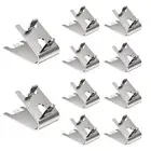 10 Pcs Refrigerator Shelf Clips Stainless Steel Freezer Shelf Clips for Cooler