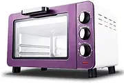 Mini Oven,Electric Mini Oven Black with Timer,Small Electric Oven Household Baking Small Oven 15 Liter Electric Oven Convection Countertop Toaster Oven (Purple)