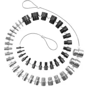 Nut and Bolt Thread Checker, Bolt Size Finder, 44 Male/Female Thread Gauges (...