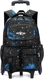 [VIDOSCLA] Galaxy Kids School Rolling Backpack Elementary Wheeled Bookbags