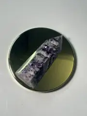 Natural Amethyst Purple Druzy Geode Stone Healing Crystal Tower Wand Point