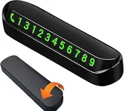 Xinhuju Night Glowing Plate Stop - Car Temporary Parking Card, Auto sign Decorations car | Night Light Plate Stop Sign, Multifunctional Stop Plate, Number Plate for Car Parking
