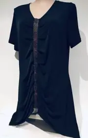 TAKING SHAPE plus sz M 18-20 Pluto Tunic Stretch ruched NWT rrp$160