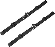 uxcell Backpack Chest Strap [2PCS] - Adjustable Sternum Straps with Emergency Whistle Buckle Use for Backpack Replacement & Hiking - [Black] Chest Belt Hollow Quick Release Buckle