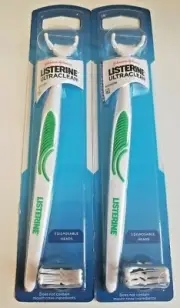 2x Johnson Listerine UltraClean Access Flosser Starter Pack New