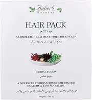 Anharb Natural Hair Pack - Enriched With Henna, Amla, Shikakai, Neem, Harad, Vad Root - For Volume & Hair Growth - Unisex - Unscented - Red - 200gm