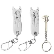 Portable Thread Size Checker Keychain, 2pcs Accurate Bolt Size Finder, Stainl...
