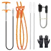 61inch Drain Clog Remover 1 pcs Drain Snake Hair Remover (2 pcs) Drain Spring...