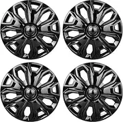 Premium Replica Hubcap Set Compatible Ford Transit 150 250 350 2015 2016 2017 2018 2019 2020 2021 2022; 16-inch Replacement Wheel Cover (4PCS Black)
