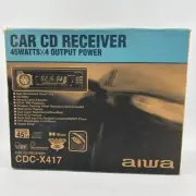 Aiwa CDC-X417 Detachable Car CD Player Receiver Stereo New Old Stock