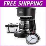 Classic 5-Cup Drip Coffee Maker - Programmable, Auto Pause & Reusable Filter