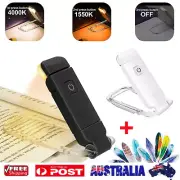 Brightness Levels Reading Light Flexible USB LED Clip On Book Rechargeable Lamp