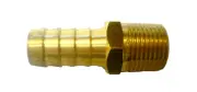 Brass 1/2" Hose Barb x 3/8 NPT - Solid Brass- Hose Barb x Male Pipe USA