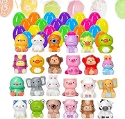 Prefilled Easter Eggs | 600g Interactive Filling Eggs with Toys | Filled Easter Eggs for Kids | Funny Stress Reliever Easter Basket Stuffers for Kids Adults, Portable Fidget Pinching Tool