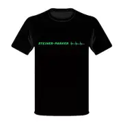 Steiner-Parker Modular Keyboard Synth Logo Synthesizer T-shirt Red Black NEW!