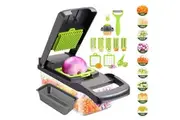 OZNALA 16 in 1 Vegetable Chopper Food Choppers Onion Chopper Veggie Food Slicer Cutter Dicer Kitchen with Container
