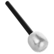 Microphone Singing Props Silver Portable Decorative Halloween Decoration